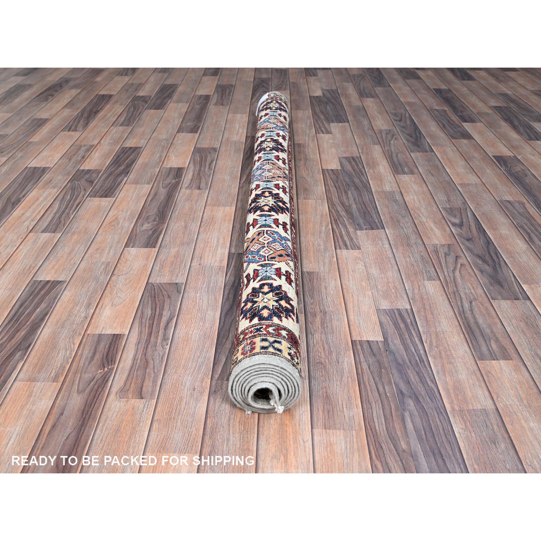 5'11" x 6'2" New Hand Knotted Grey Wool Square Oriental Rug - MOA10286891