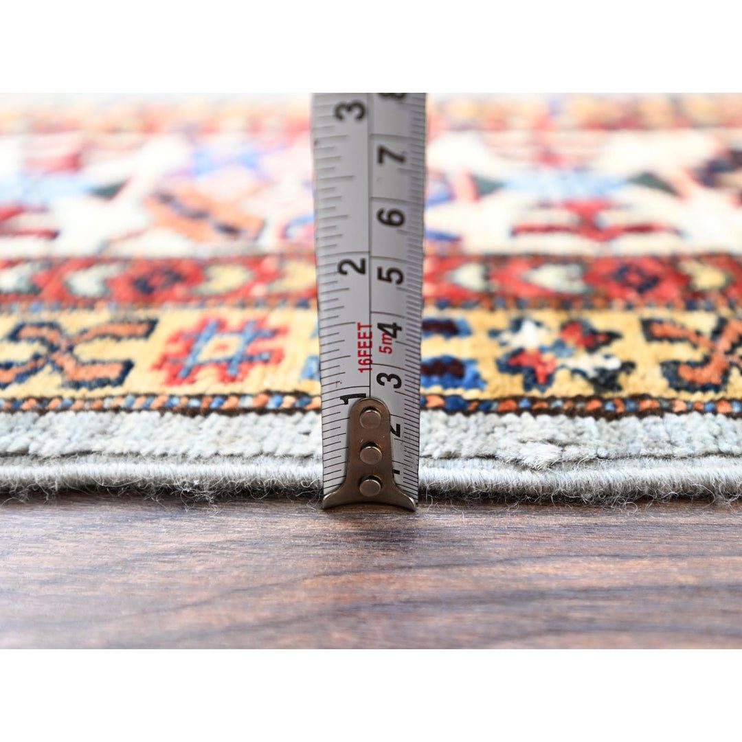 5'11" x 6'2" New Hand Knotted Grey Wool Square Oriental Rug - MOA10286891