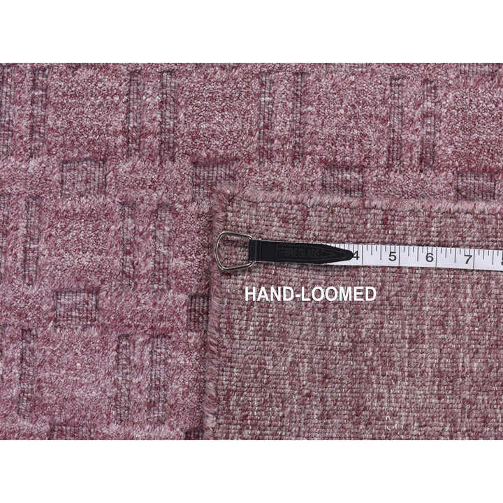 5'0" x 7'0" New Hand Loomed Purple Wool Rectangle Oriental Rug - MOA10287175
