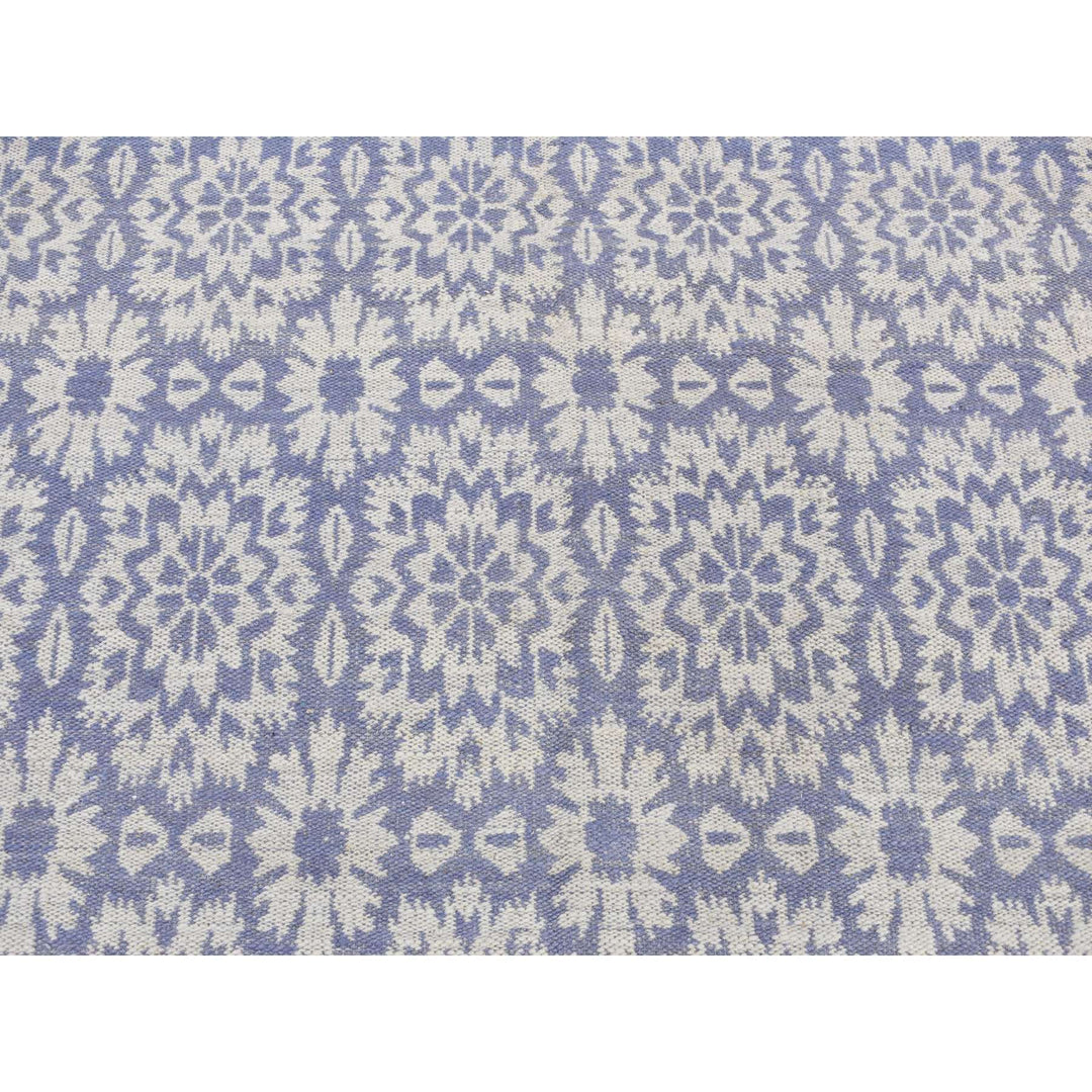 5'3" x 7'5" New Hand Woven Purple Wool Rectangle Oriental Rug - MOA10287853