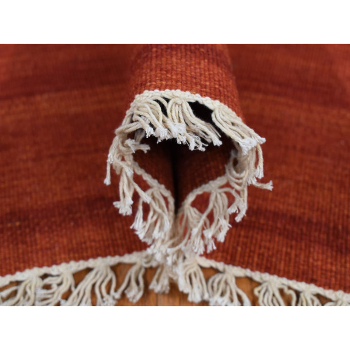 9'0" x 12'7" New Hand Woven Ivory Wool Rectangle Oriental Rug - MOA10287905