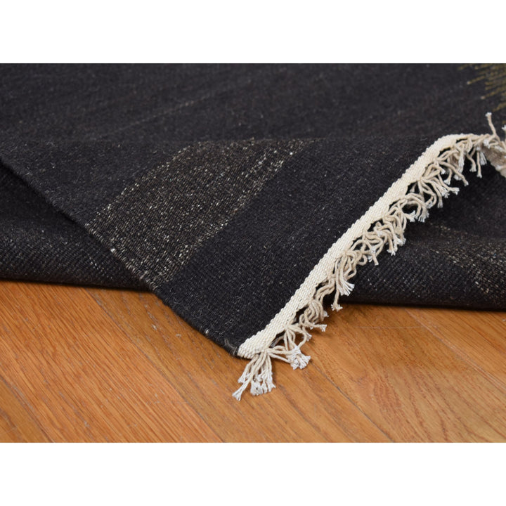 10'0" x 14'6" New Hand Woven Green Wool Rectangle Oriental Rug - MOA10287936