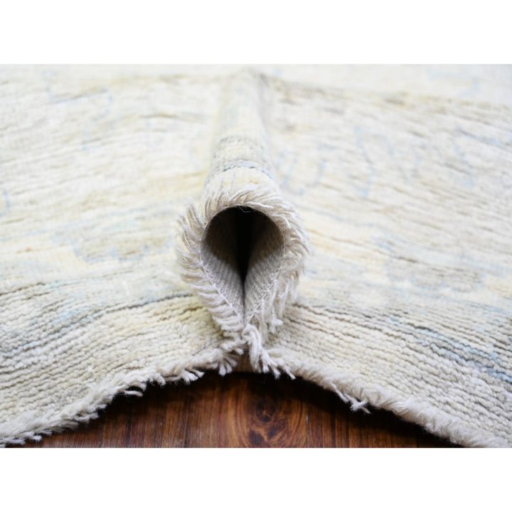 14'0" x 18'11" New Hand Knotted Grey Wool Rectangle Oriental Rug - MOA10288070