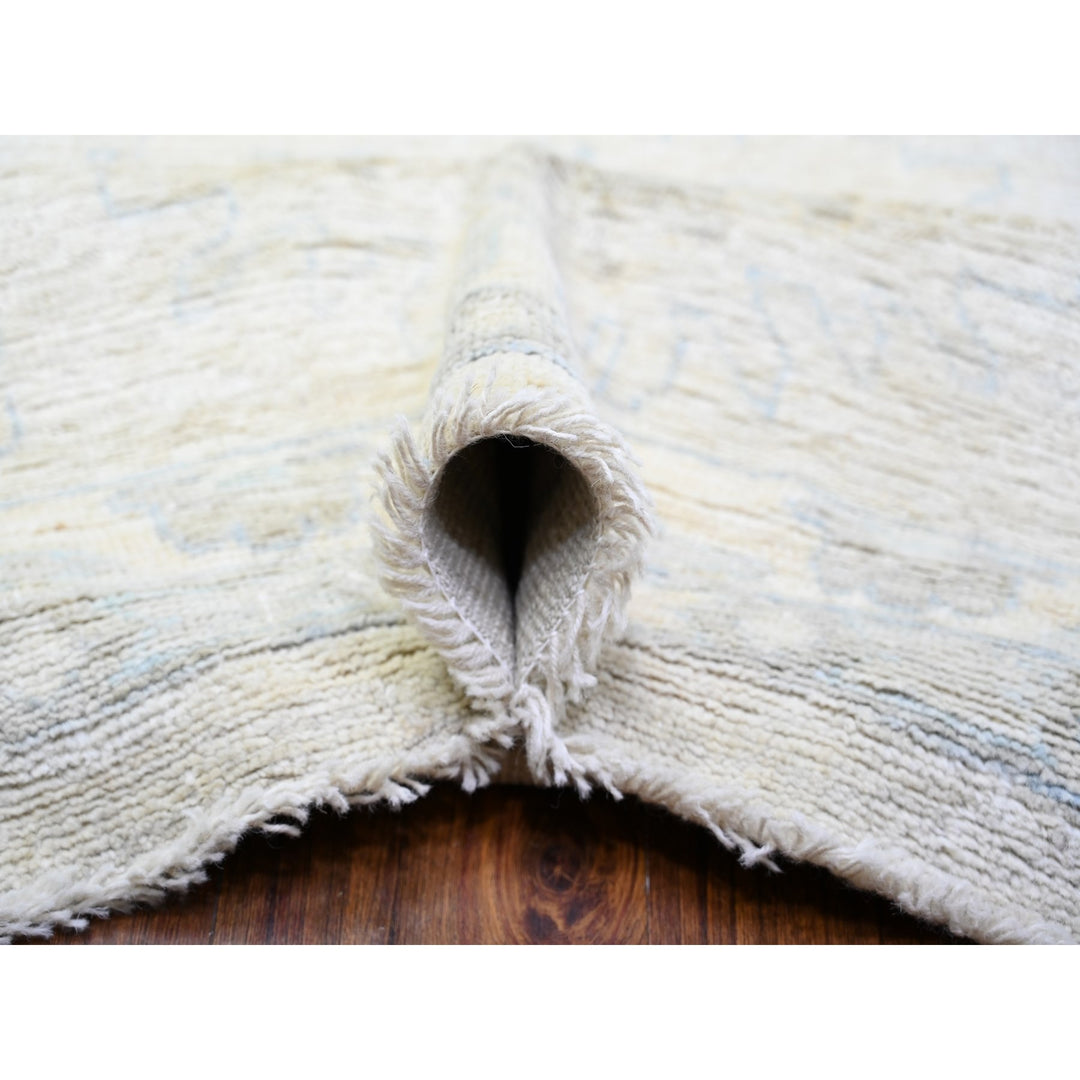 14'0" x 18'11" New Hand Knotted Grey Wool Rectangle Oriental Rug - MOA10288070