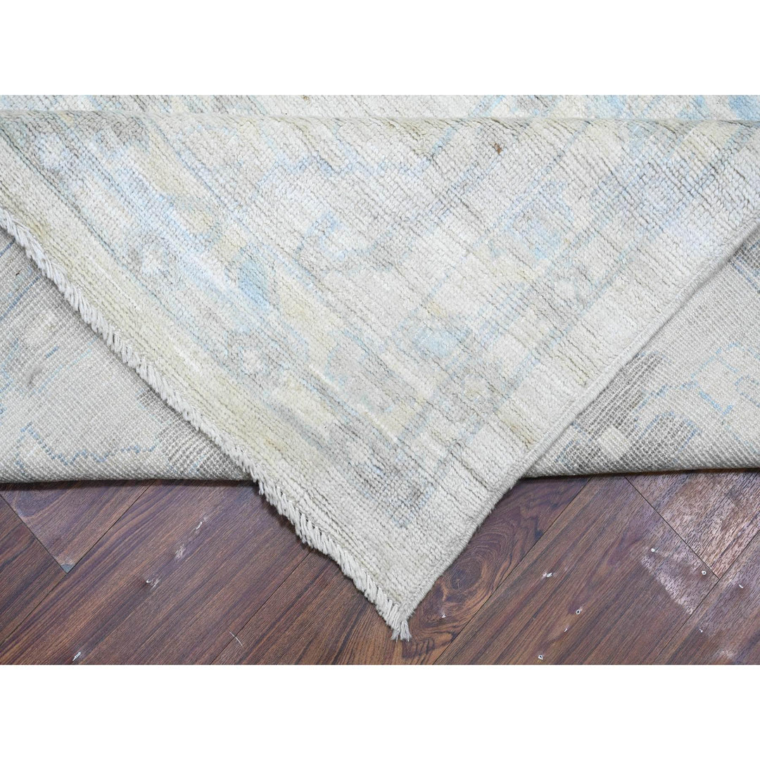 14'0" x 18'11" New Hand Knotted Grey Wool Rectangle Oriental Rug - MOA10288070