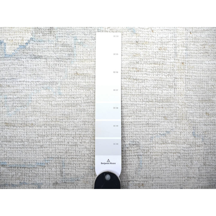 14'0" x 18'11" New Hand Knotted Grey Wool Rectangle Oriental Rug - MOA10288070