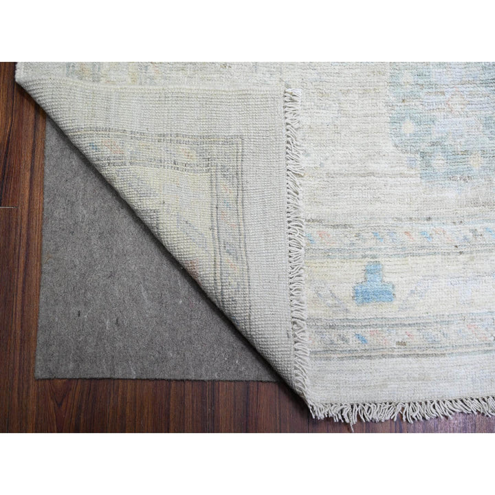14'0" x 17'6" New Hand Knotted Grey Wool Rectangle Oriental Rug - MOA10288232