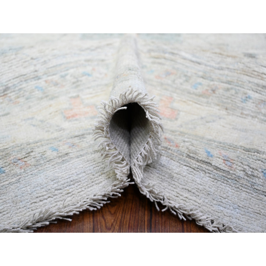 14'0" x 17'6" New Hand Knotted Grey Wool Rectangle Oriental Rug - MOA10288232