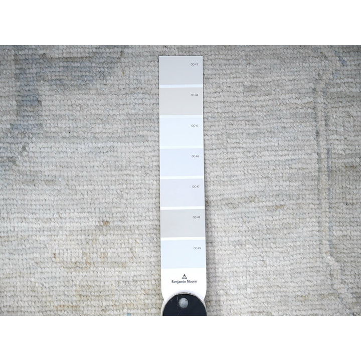 14'0" x 17'6" New Hand Knotted Grey Wool Rectangle Oriental Rug - MOA10288232