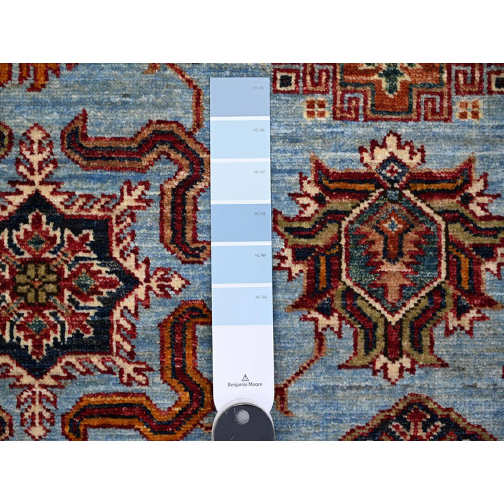 8'3" x 9'8" New Hand Knotted Blue Wool Rectangle Oriental Rug - MOA10288913