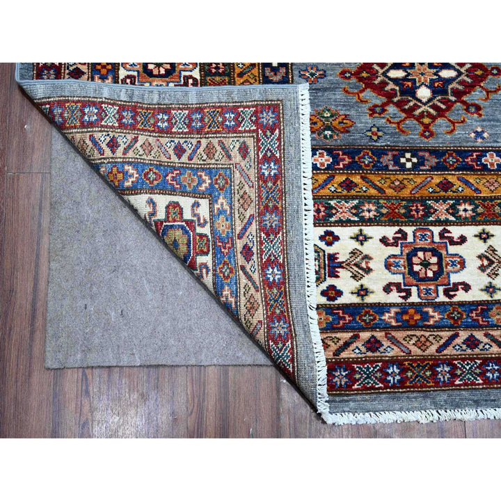 8'10" x 12'0" New Hand Knotted Blue Wool Rectangle Oriental Rug - MOA10288915
