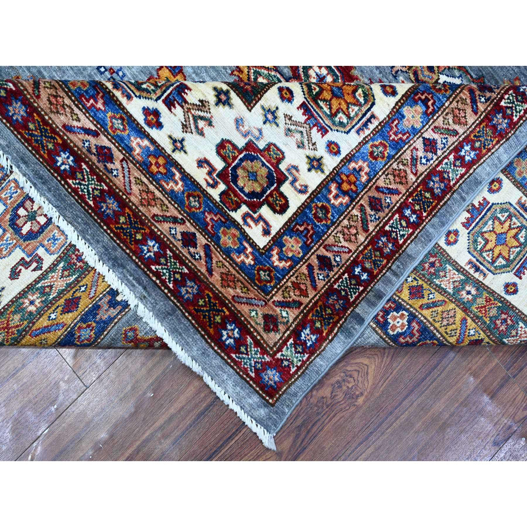 8'10" x 12'0" New Hand Knotted Blue Wool Rectangle Oriental Rug - MOA10288915