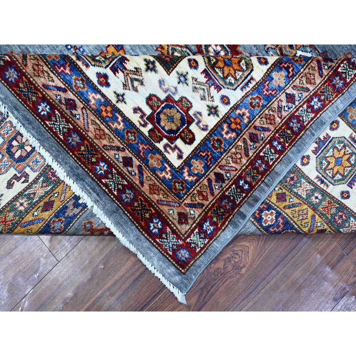 8'10" x 12'0" New Hand Knotted Blue Wool Rectangle Oriental Rug - MOA10288915