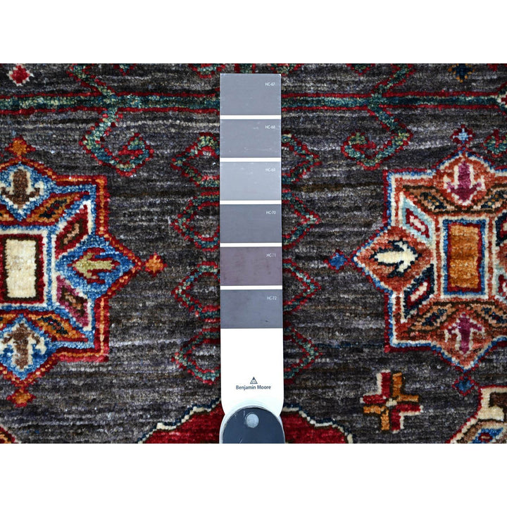 9'0" x 12'3" New Hand Knotted Grey Wool Rectangle Oriental Rug - MOA10289107