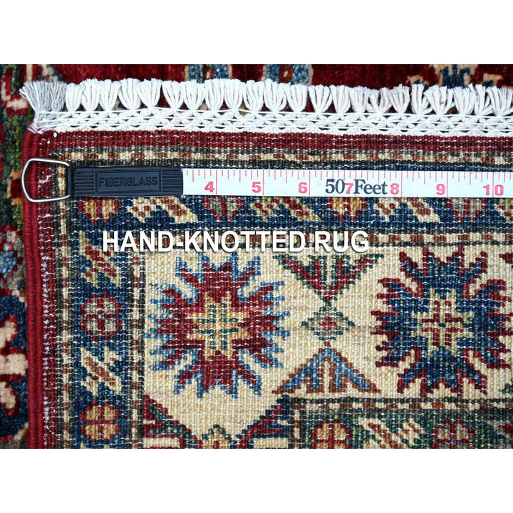 2'8" x 7'0" New Hand Knotted Red Wool Runner Oriental Rug - MOA10289216