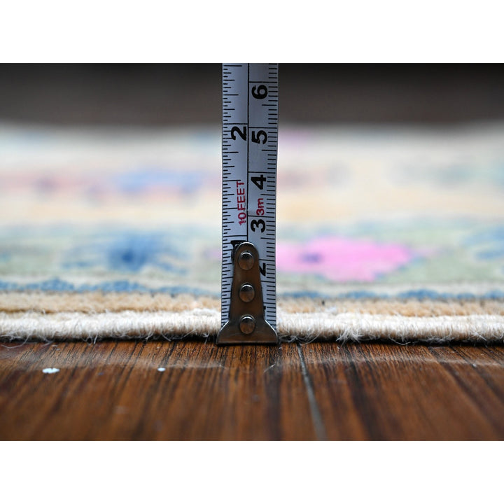 2'0" x 2'11" New Hand Knotted Pink Wool Rectangle Oriental Rug - MOA10289249