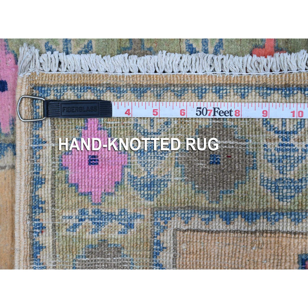 2'0" x 2'11" New Hand Knotted Pink Wool Rectangle Oriental Rug - MOA10289249