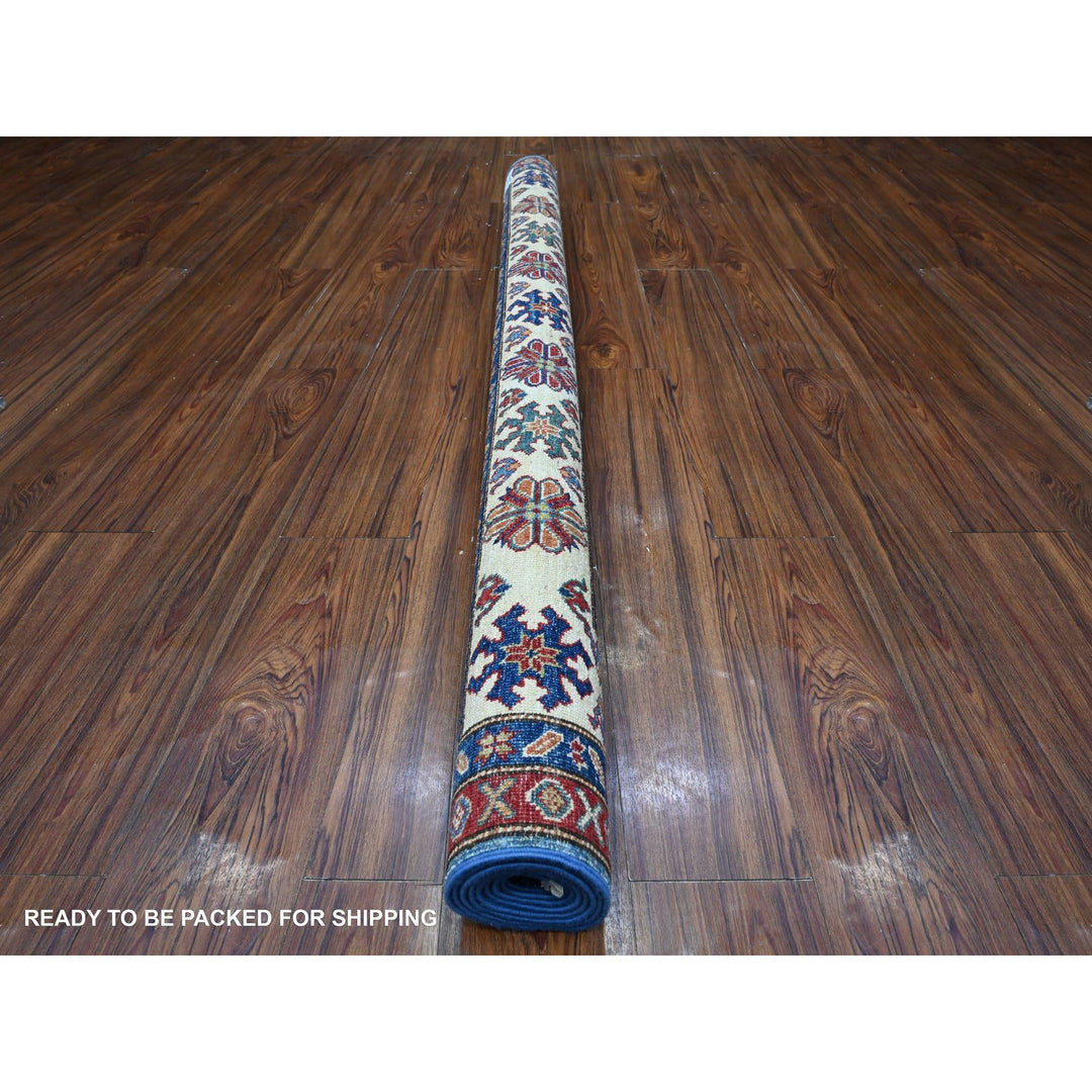 6'0" x 6'3" New Hand Knotted Blue Wool Square Oriental Rug - MOA10289256