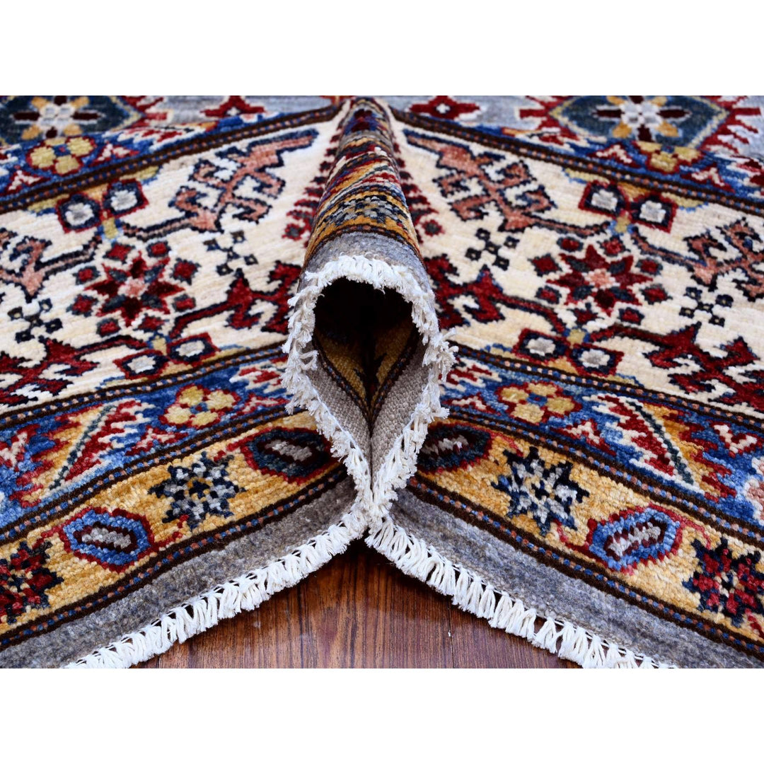 9'8" x 9'11" New Hand Knotted Grey Wool Square Oriental Rug - MOA10289295