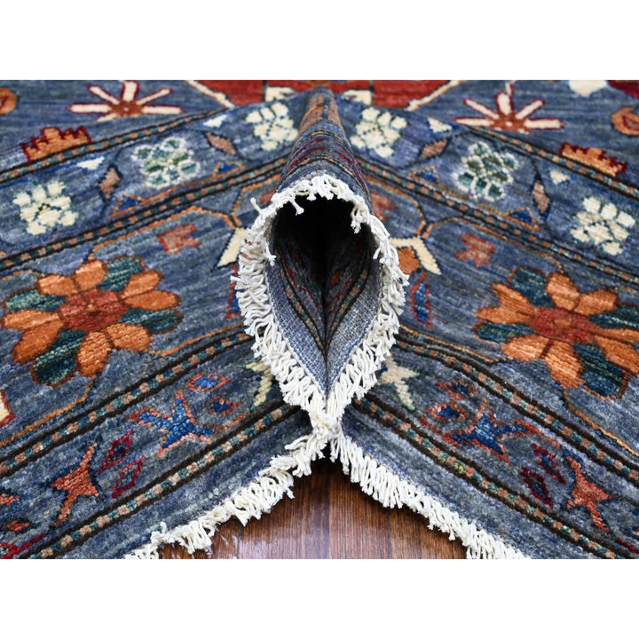 8'2" x 9'11" New Hand Knotted Grey Wool Rectangle Oriental Rug - MOA10289420