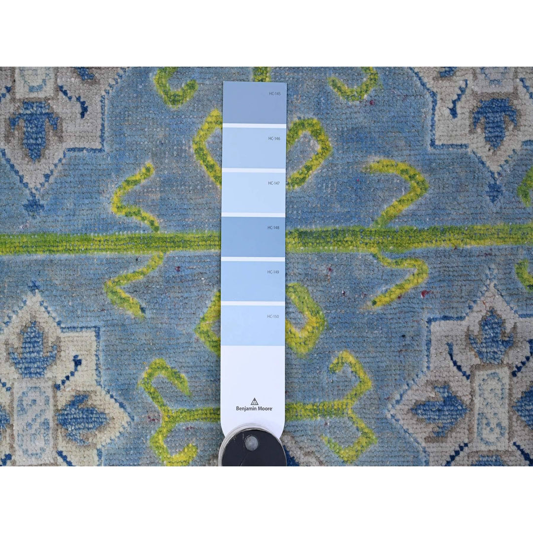 5'10" x 8'10" New Hand Knotted Grey Wool Rectangle Oriental Rug - MOA10289610