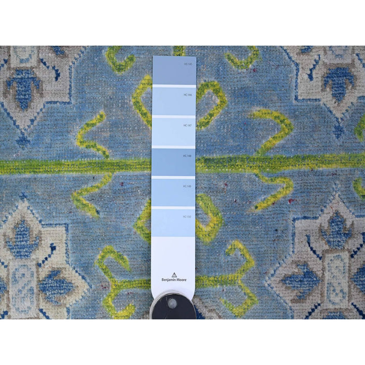 5'10" x 8'10" New Hand Knotted Grey Wool Rectangle Oriental Rug - MOA10289610