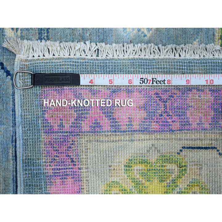 5'10" x 8'10" New Hand Knotted Grey Wool Rectangle Oriental Rug - MOA10289610