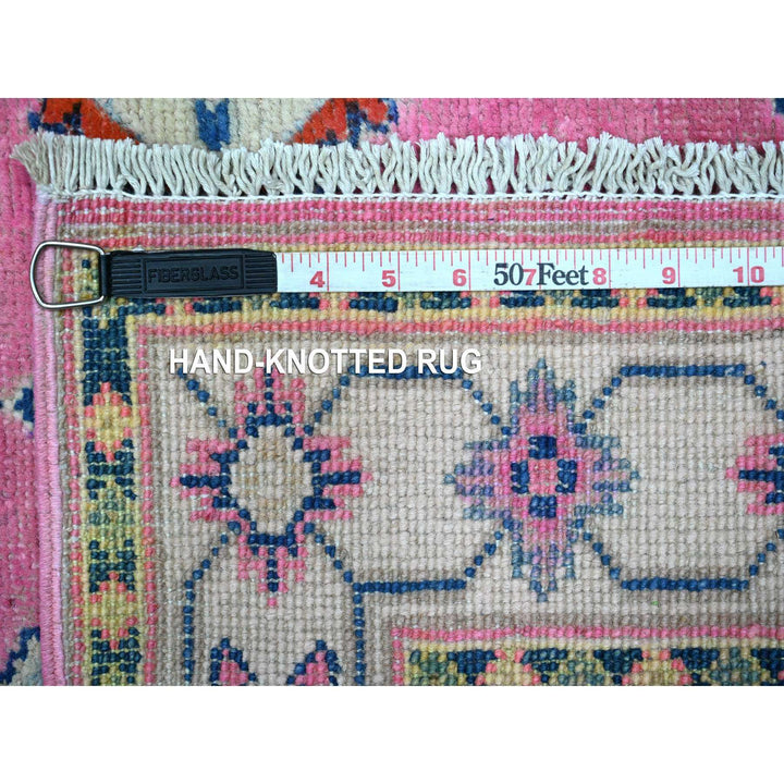 2'6" x 15'6" New Hand Knotted Pink Wool Runner Oriental Rug - MOA10289622