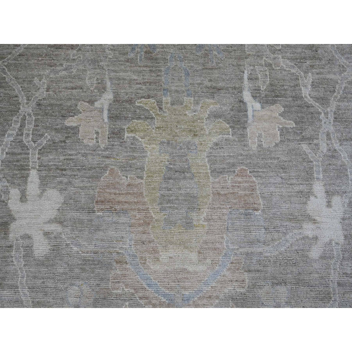 13'11" x 23'3" New Hand Knotted Brown Wool Rectangle Oriental Rug - MOA10289740