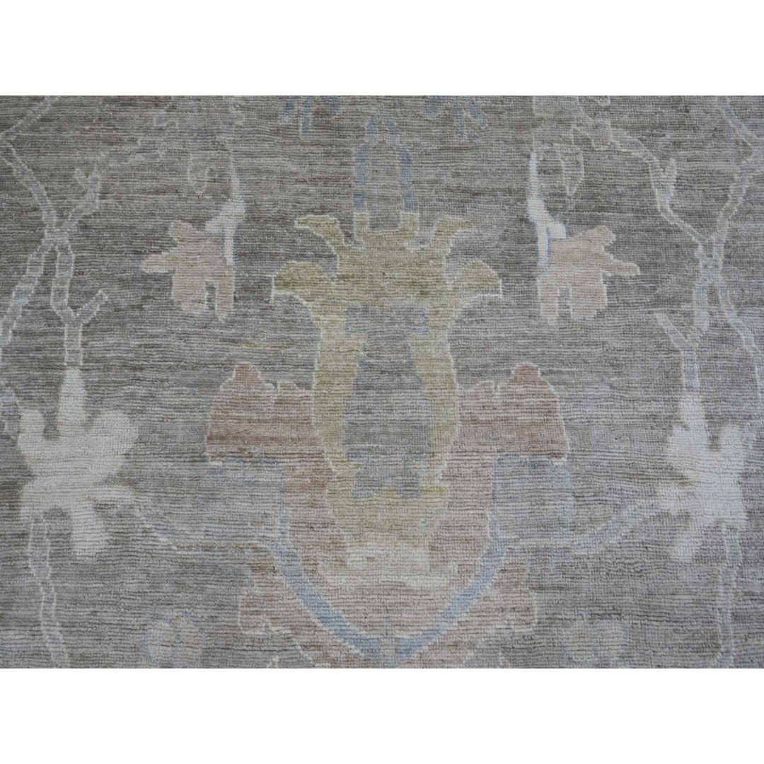 13'11" x 23'3" New Hand Knotted Brown Wool Rectangle Oriental Rug - MOA10289740