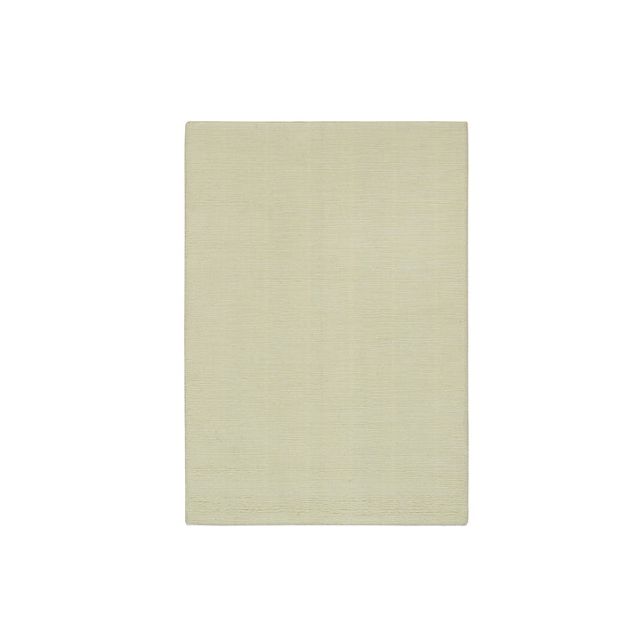 2'0" x 3'0" New Hand Loomed Ivory Wool and Plant based Silk Rectangle Oriental Rug - MOA10290174