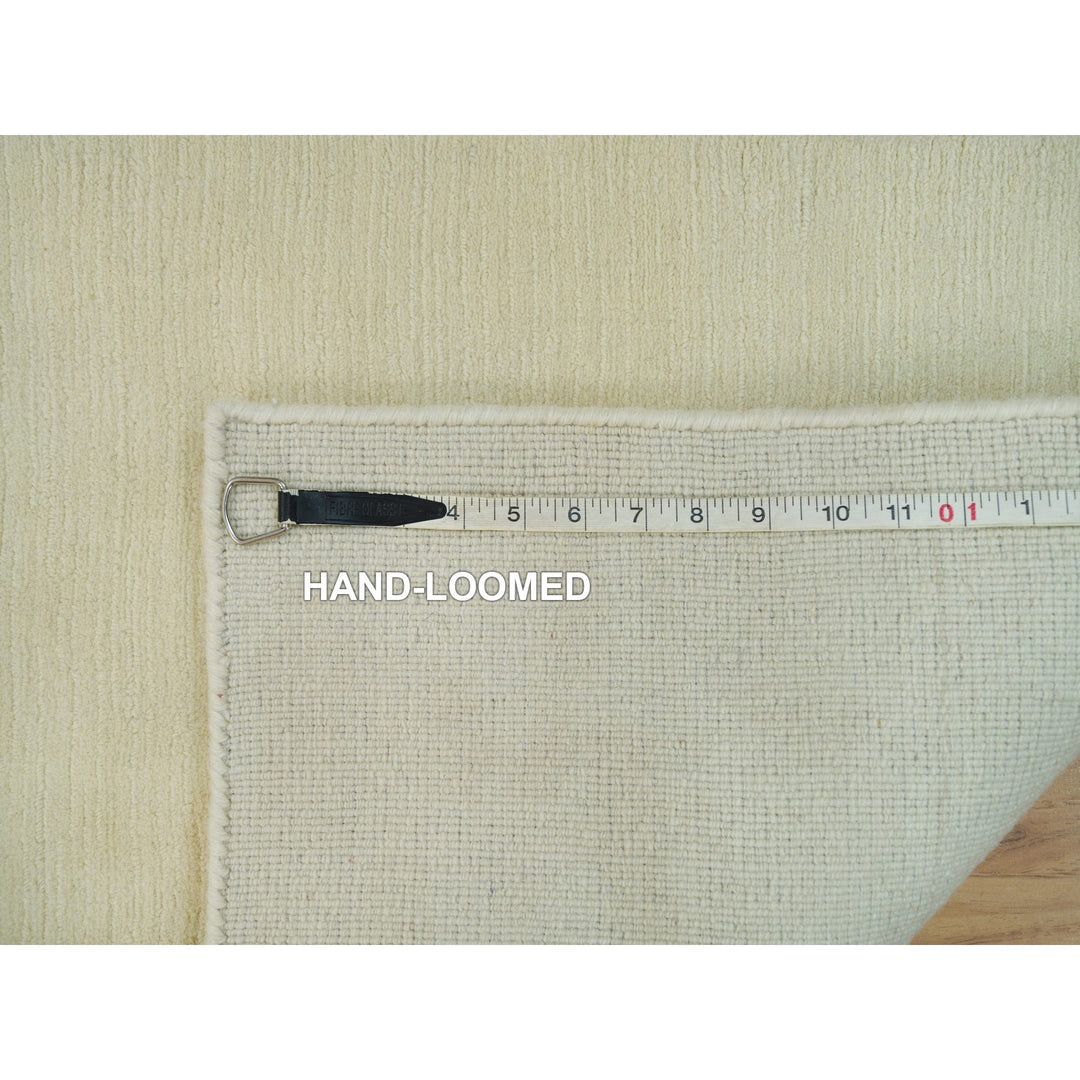 2'0" x 3'0" New Hand Loomed Ivory Wool and Plant based Silk Rectangle Oriental Rug - MOA10290174