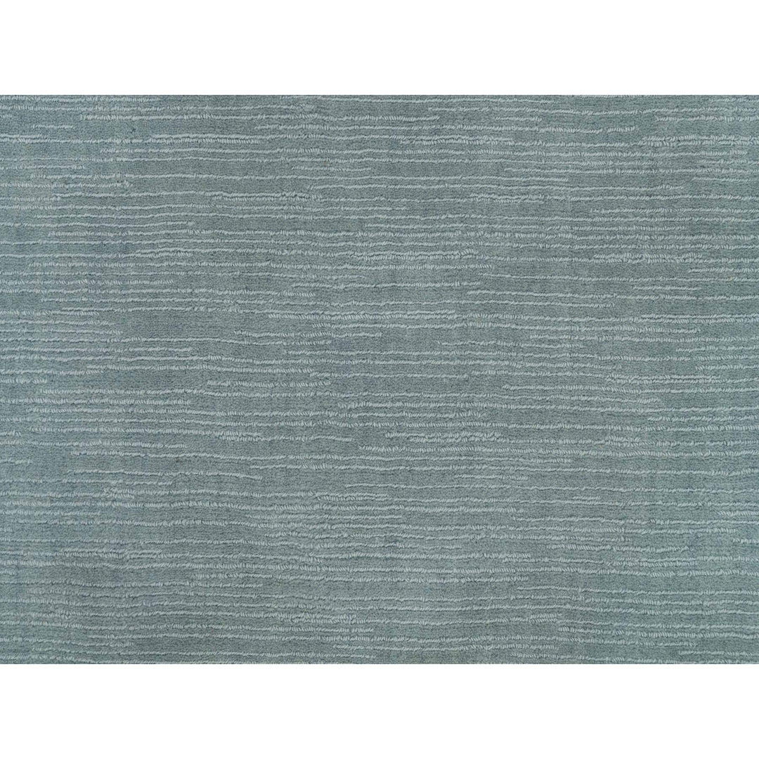 2'0" x 3'1" New Hand Loomed Grey Wool and Plant based Silk Rectangle Oriental Rug - MOA10290175