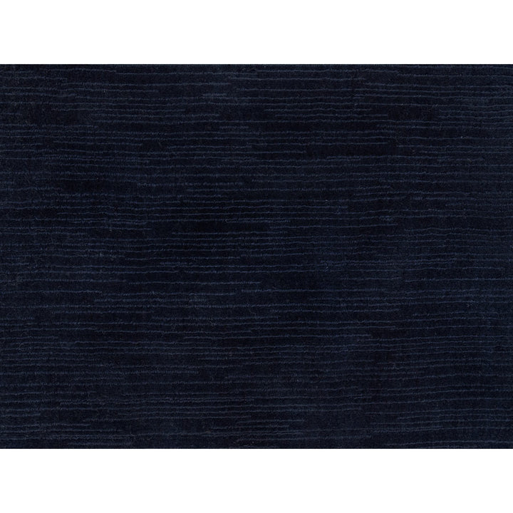 2'0" x 3'1" New Hand Loomed Blue Wool and Plant based Silk Rectangle Oriental Rug - MOA10290176