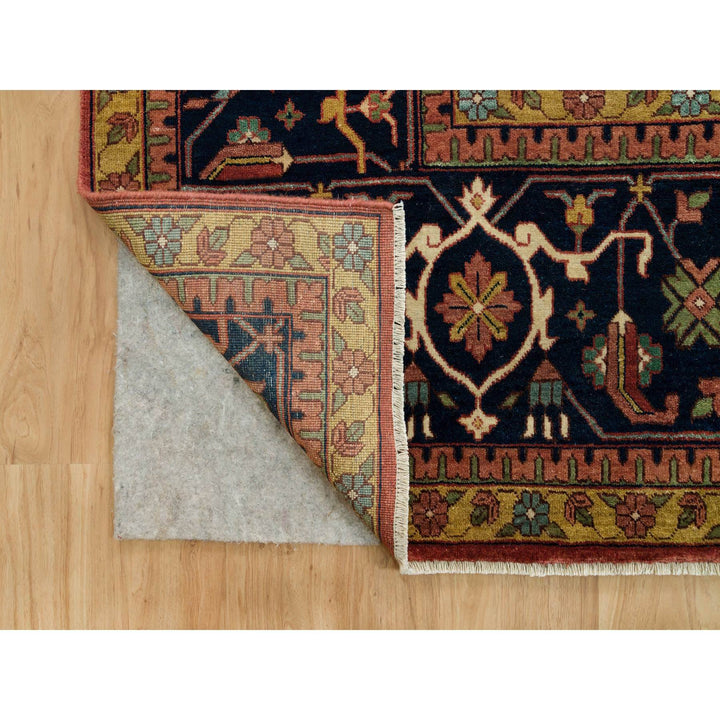 13'10" x 18'1" New Hand Knotted Red Wool Rectangle Oriental Rug - MOA10290298