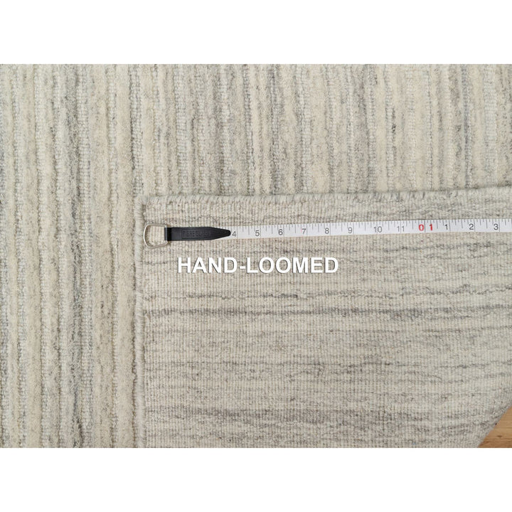 2'6" x 10'0" New Hand Loomed Beige Wool Runner Oriental Rug - MOA10290717