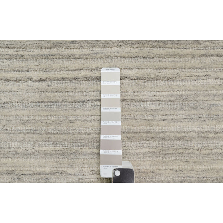 2'7" x 6'0" New Hand Loomed Beige Wool Runner Oriental Rug - MOA10290723