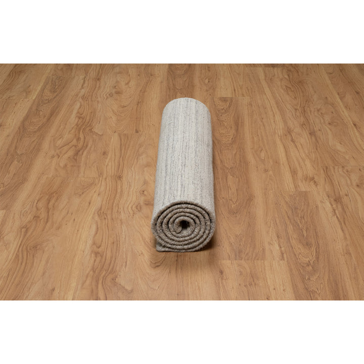 2'7" x 6'0" New Hand Loomed Beige Wool Runner Oriental Rug - MOA10290723