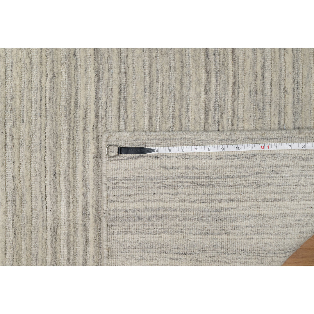 2'7" x 6'0" New Hand Loomed Beige Wool Runner Oriental Rug - MOA10290723