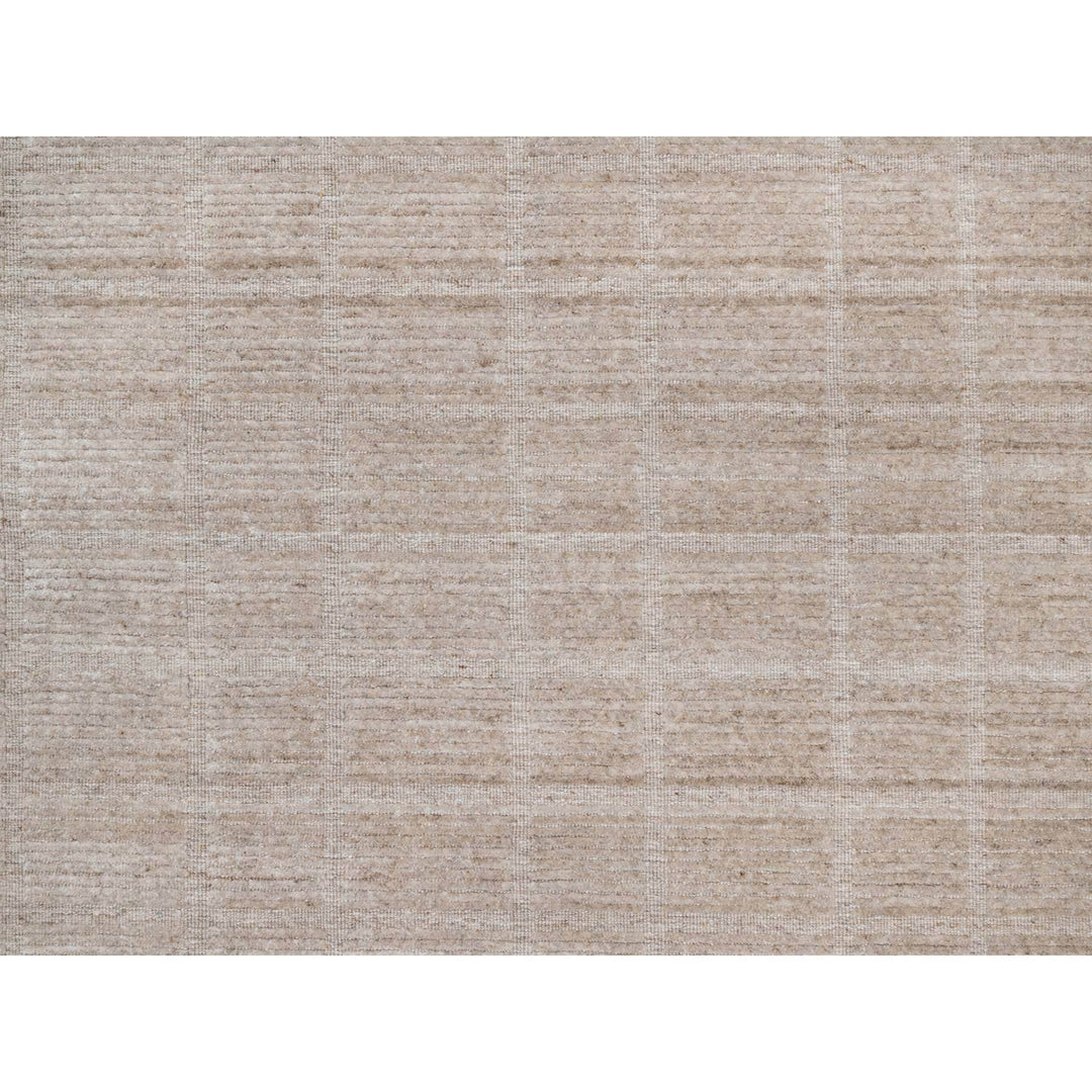 8'1" x 9'9" New Hand Loomed Brown Wool Rectangle Oriental Rug - MOA10290794