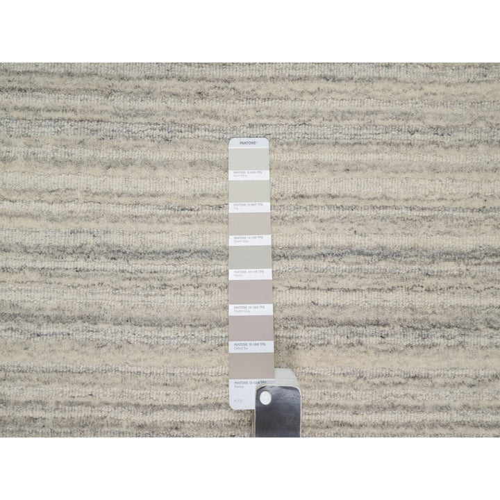 2'0" x 3'0" New Hand Loomed Beige Wool Rectangle Oriental Rug - MOA10290795