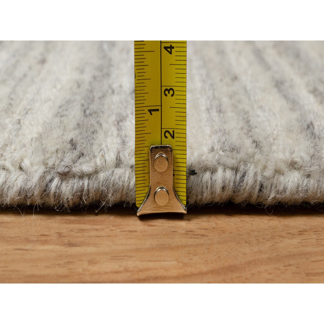 2'0" x 3'0" New Hand Loomed Beige Wool Rectangle Oriental Rug - MOA10290795