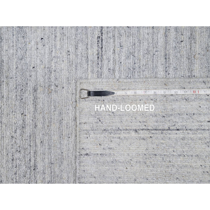 2'6" x 10'0" New Hand Loomed Ivory Wool Runner Oriental Rug - MOA10291180