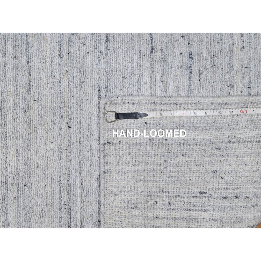 2'6" x 6'0" New Hand Loomed Ivory Wool Runner Oriental Rug - MOA10291186