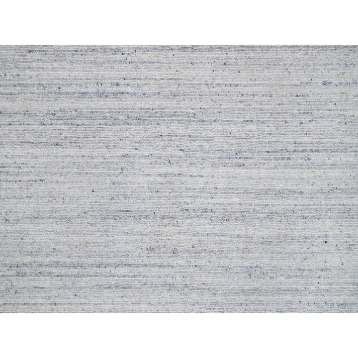 12'0" x 17'11" New Hand Loomed Ivory Wool Rectangle Oriental Rug - MOA10291193