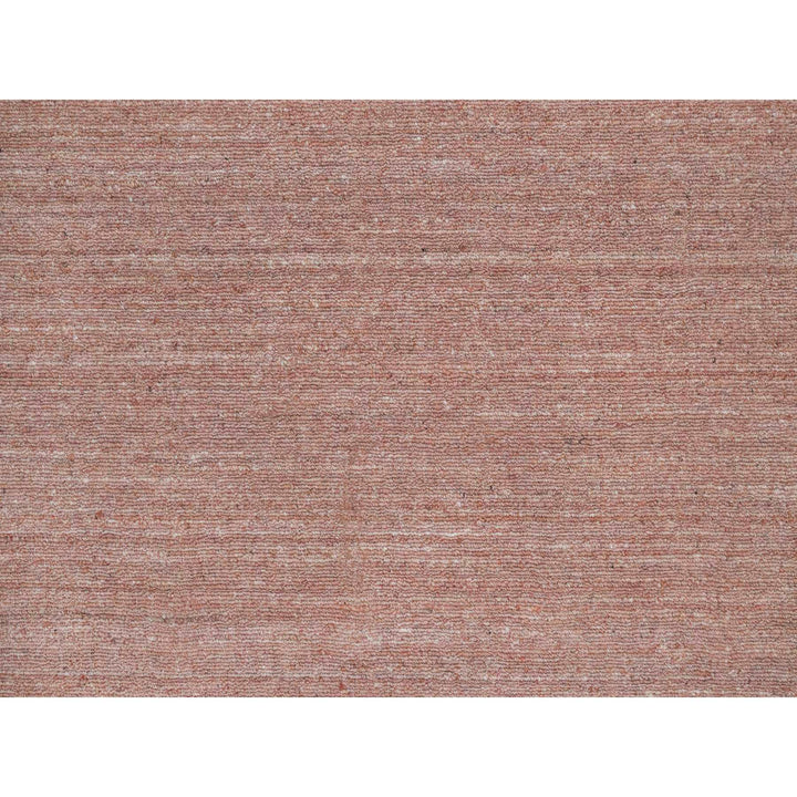8'2" x 10'1" New Hand Loomed Pink Wool Rectangle Oriental Rug - MOA10291197