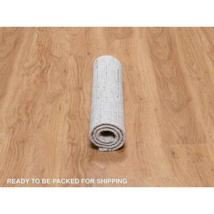 2'0" x 3'0" New Hand Loomed Ivory Wool Rectangle Oriental Rug - MOA10291202