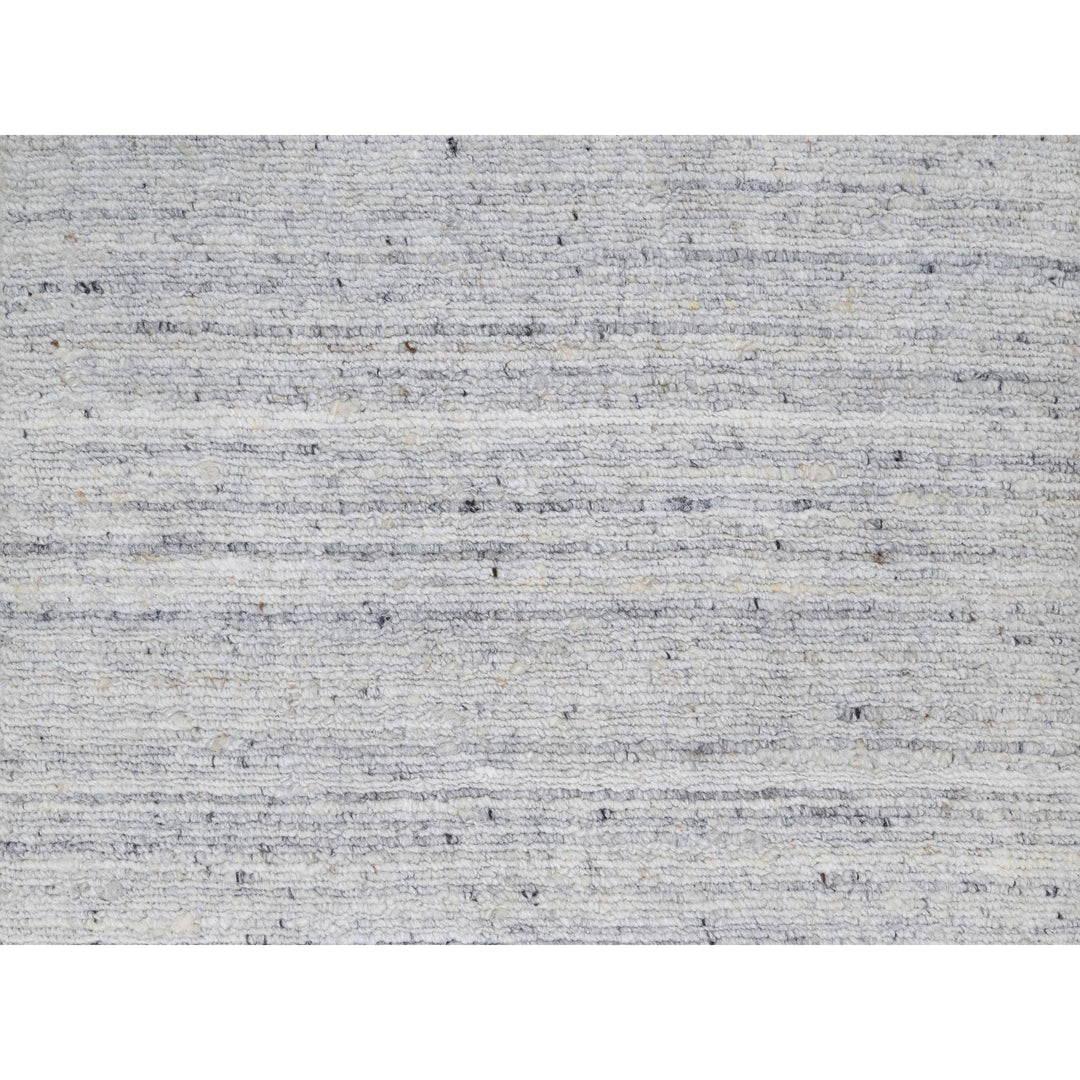 2'0" x 3'0" New Hand Loomed Ivory Wool Rectangle Oriental Rug - MOA10291203