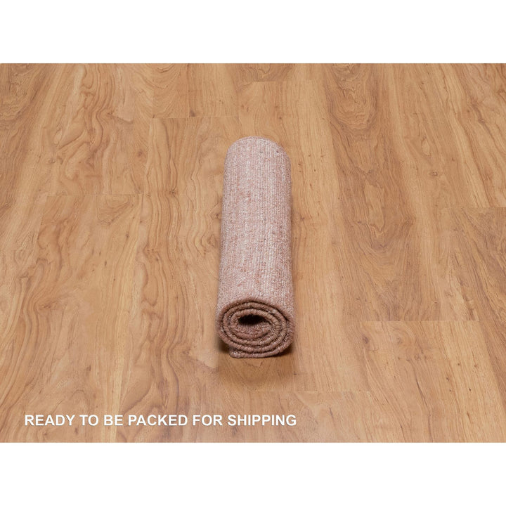 2'0" x 3'0" New Hand Loomed Pink Wool Rectangle Oriental Rug - MOA10291206