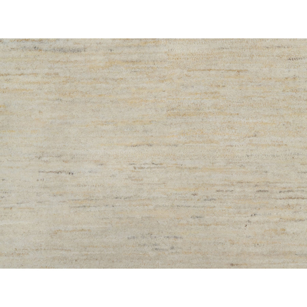 12'0" x 15'2" New Hand Knotted Ivory Wool Rectangle Oriental Rug - MOA10291349